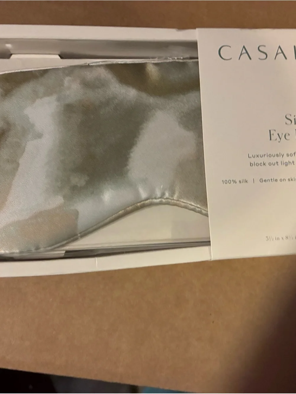 Silk Eyemask Blush Watercolor - Casaluna